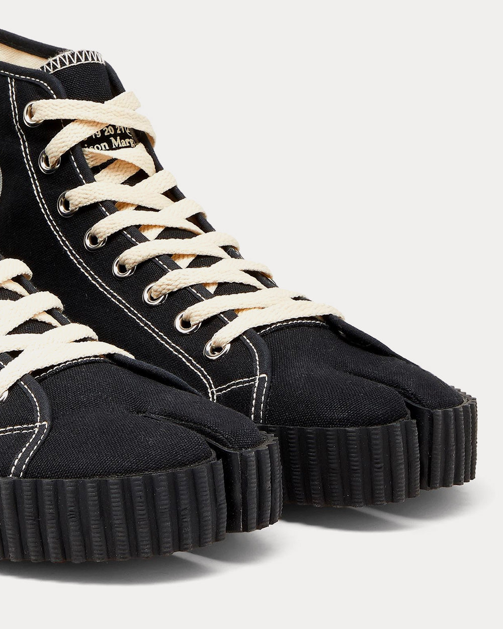 Maison Margiela Tabi Black High Top Sneakers - 5