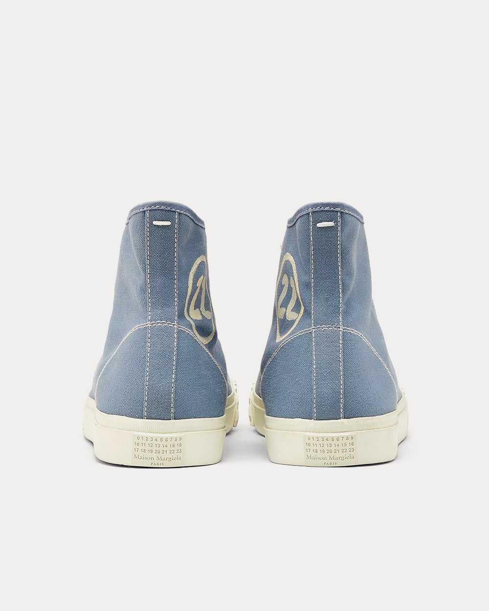 Maison Margiela Tabi Sky Blue High Top Sneakers - 3