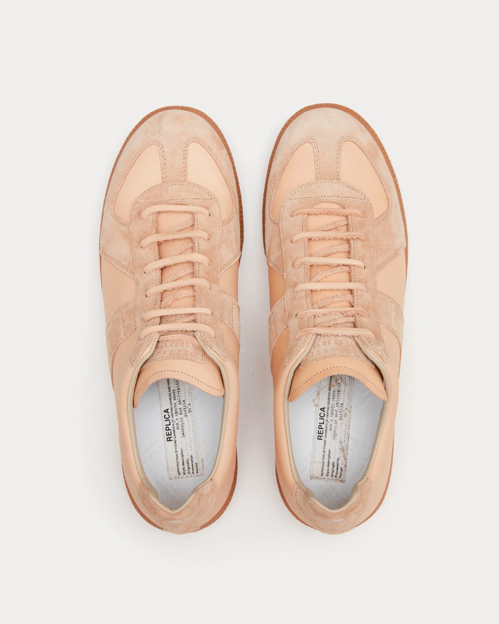 Maison Margiela Replica Beige Low Top Sneakers - Sneak in Peace