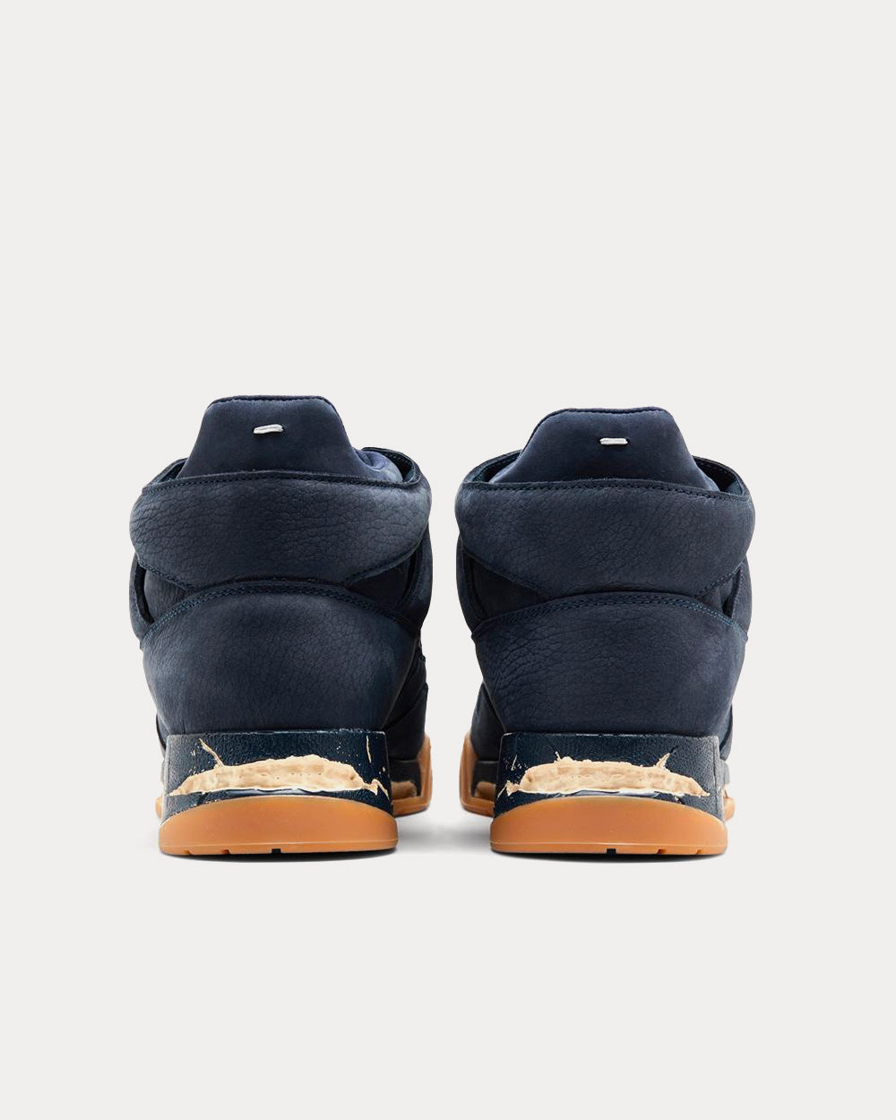 Maison Margiela DDSTCK Dark Blue Mid Top Sneakers - 3