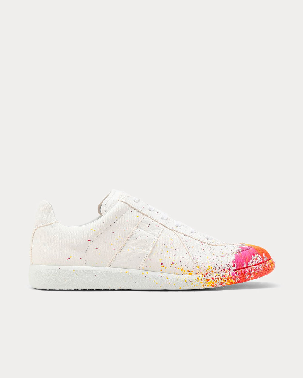 Maison Margiela Replica Paint Drop White Low Top Sneakers - 1