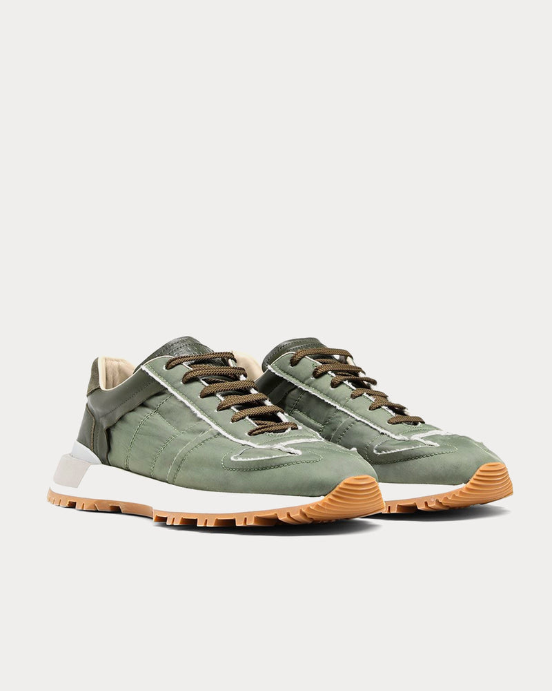 Maison Margiela Runner Evolution Military Green Low Top Sneakers - 2