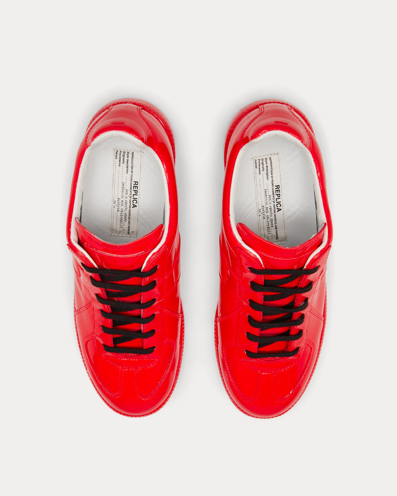 Maison Margiela Replica Rubber Coating Red Low Top Sneaker - 2