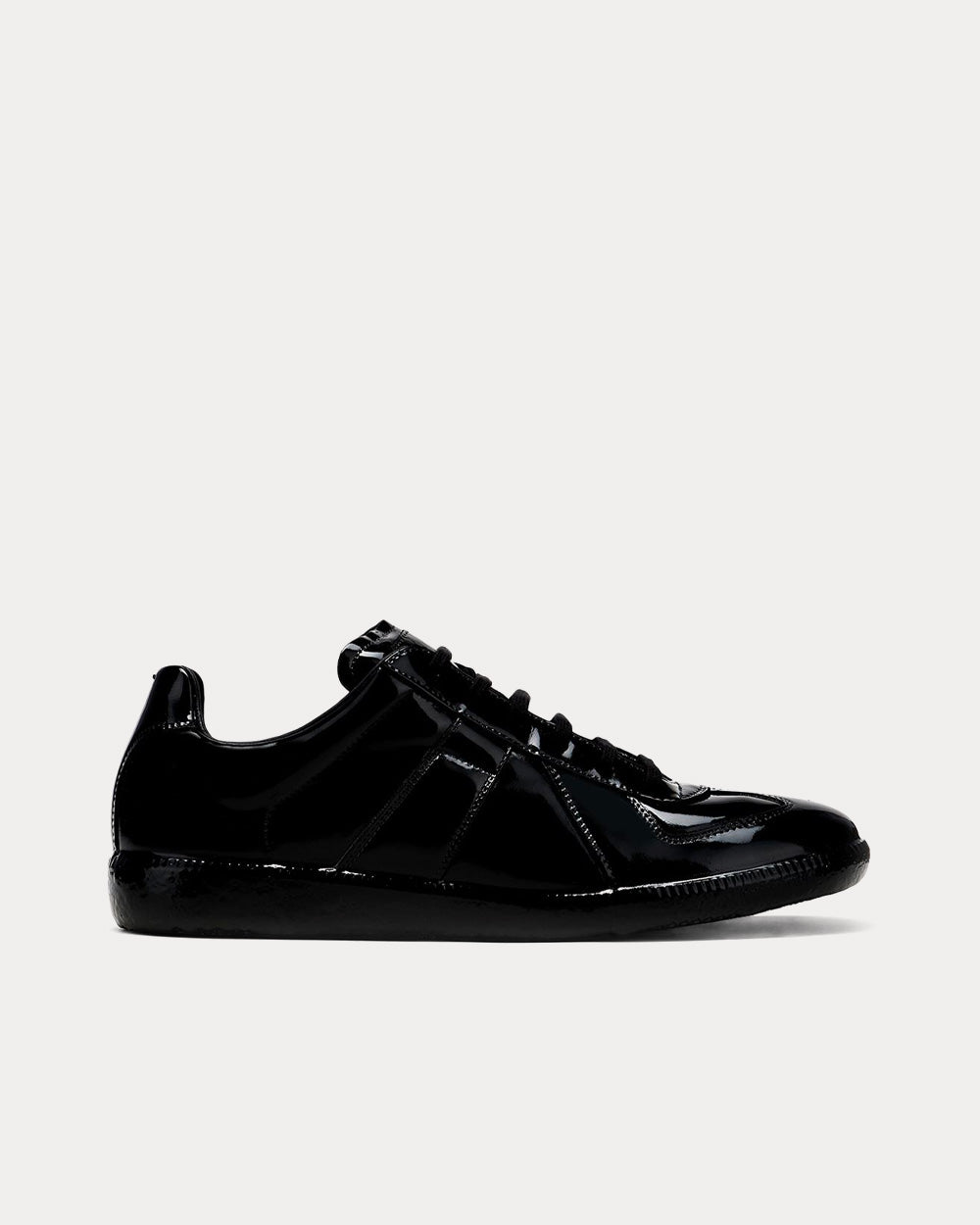 Maison Margiela Replica Rubber Coating Black Low Top Sneakers - 1