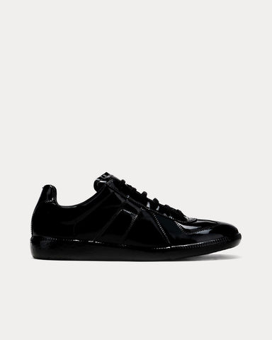 Maison Margiela Replica Rubber Coating Black Low Top Sneakers