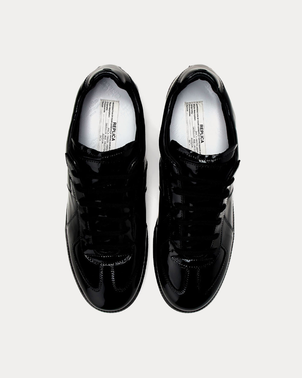 Maison Margiela Replica Rubber Coating Black Low Top Sneakers - 2