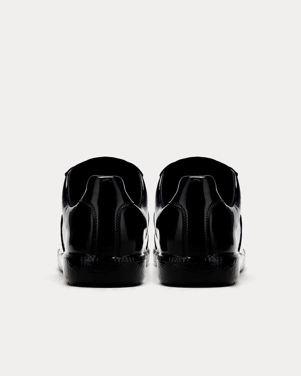 Maison Margiela Replica Rubber Coating Black Low Top Sneakers - 4