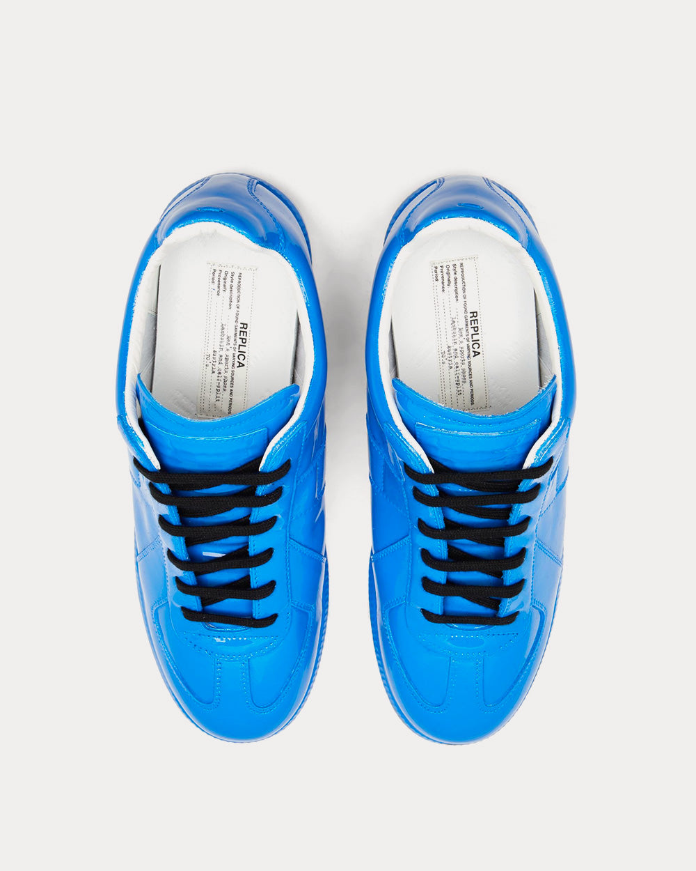 Maison Margiela Replica Rubber Coating Bright Blue Low Top Sneakers - 2