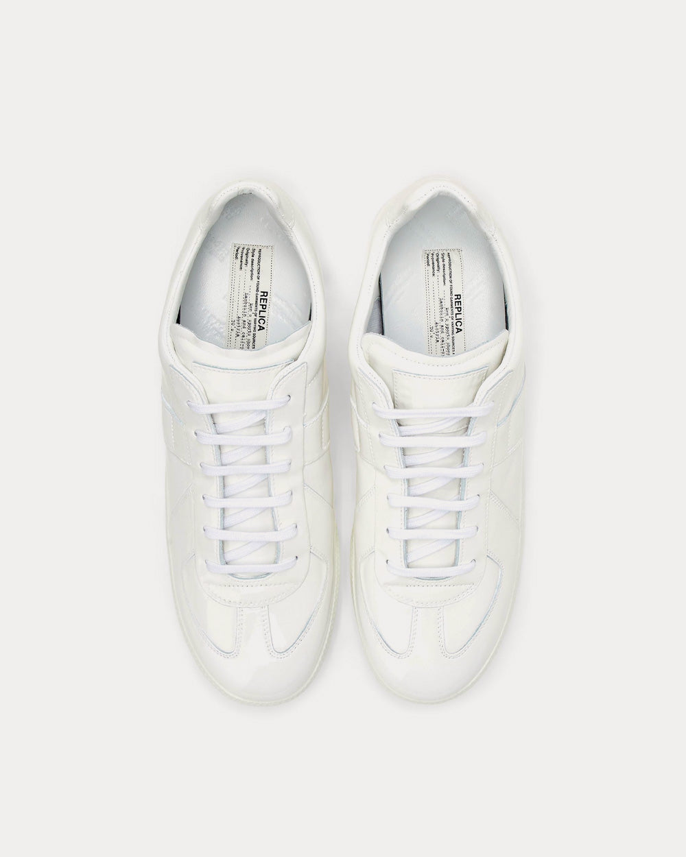 Maison Margiela Replica Rubber Coating White Low Top Sneakers - 2