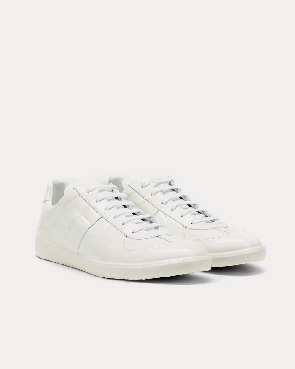 Maison Margiela Replica Rubber Coating White Low Top Sneakers - 3