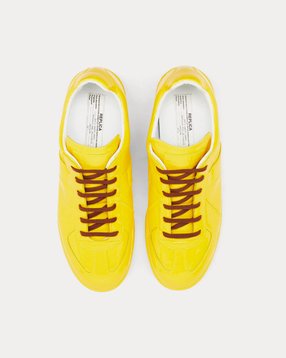 Maison Margiela Replica Rubber Coating Yellow Low Top Sneakers - 2