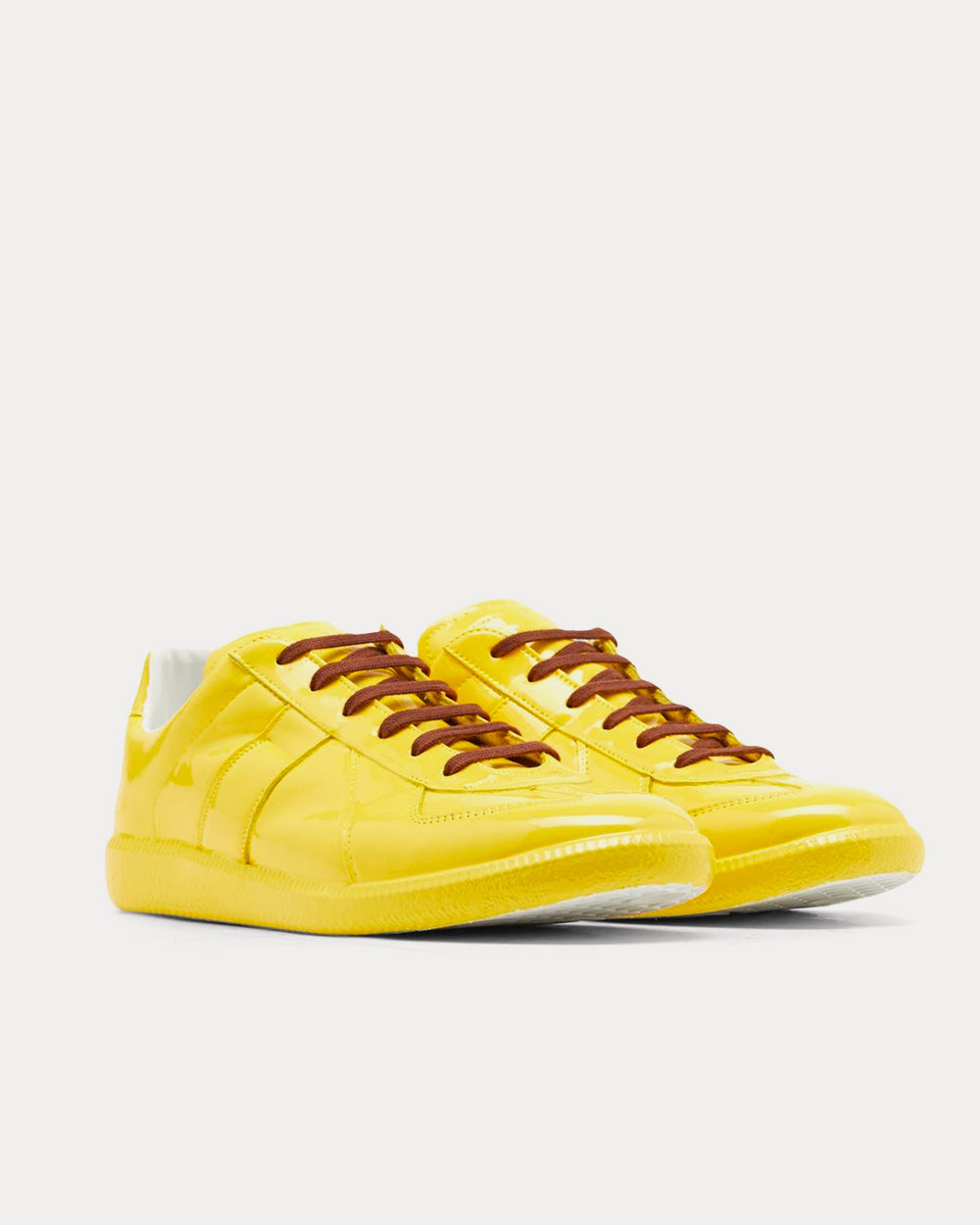 Maison Margiela Replica Rubber Coating Yellow Low Top Sneakers - 3