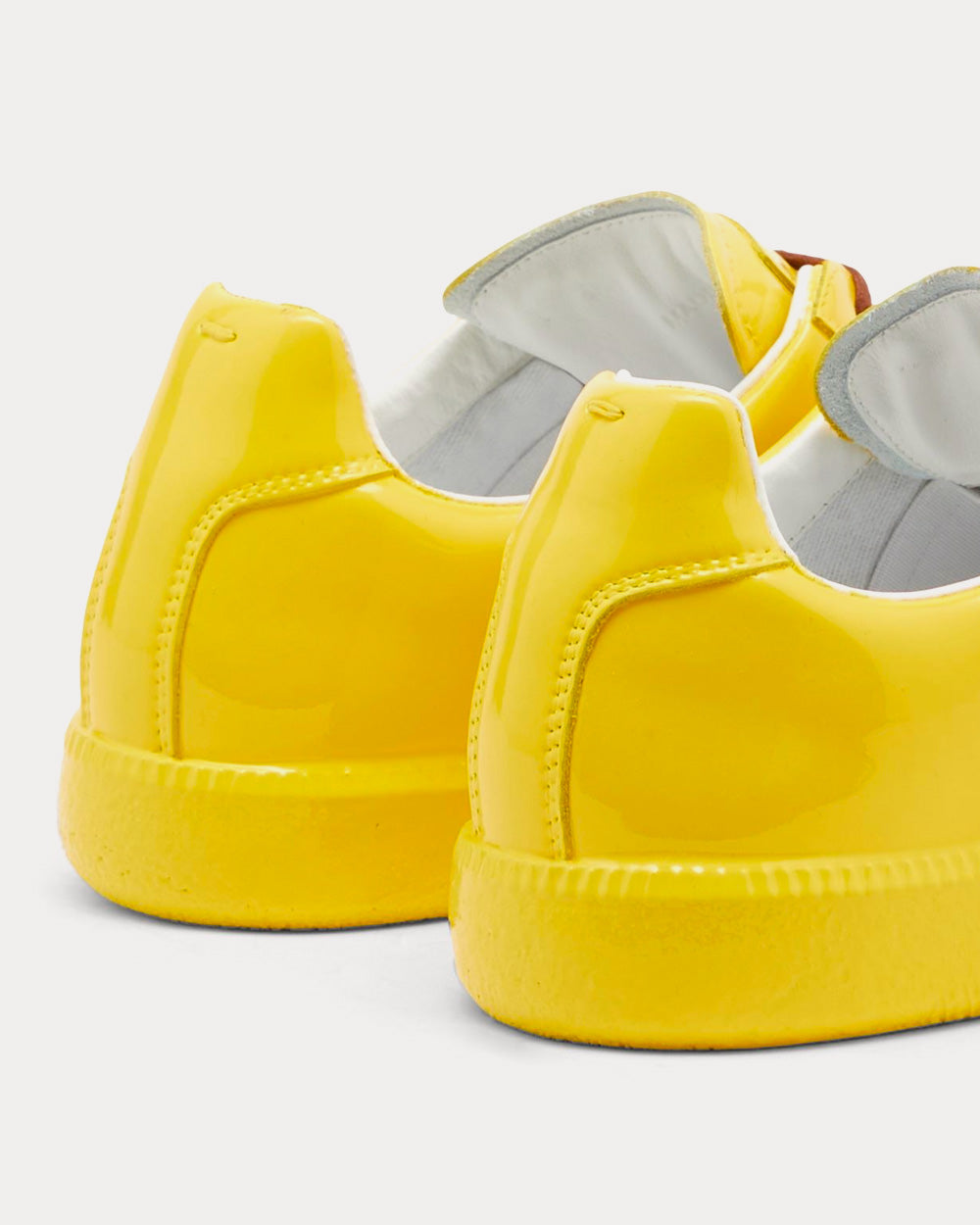 Maison Margiela Replica Rubber Coating Yellow Low Top Sneakers - 4