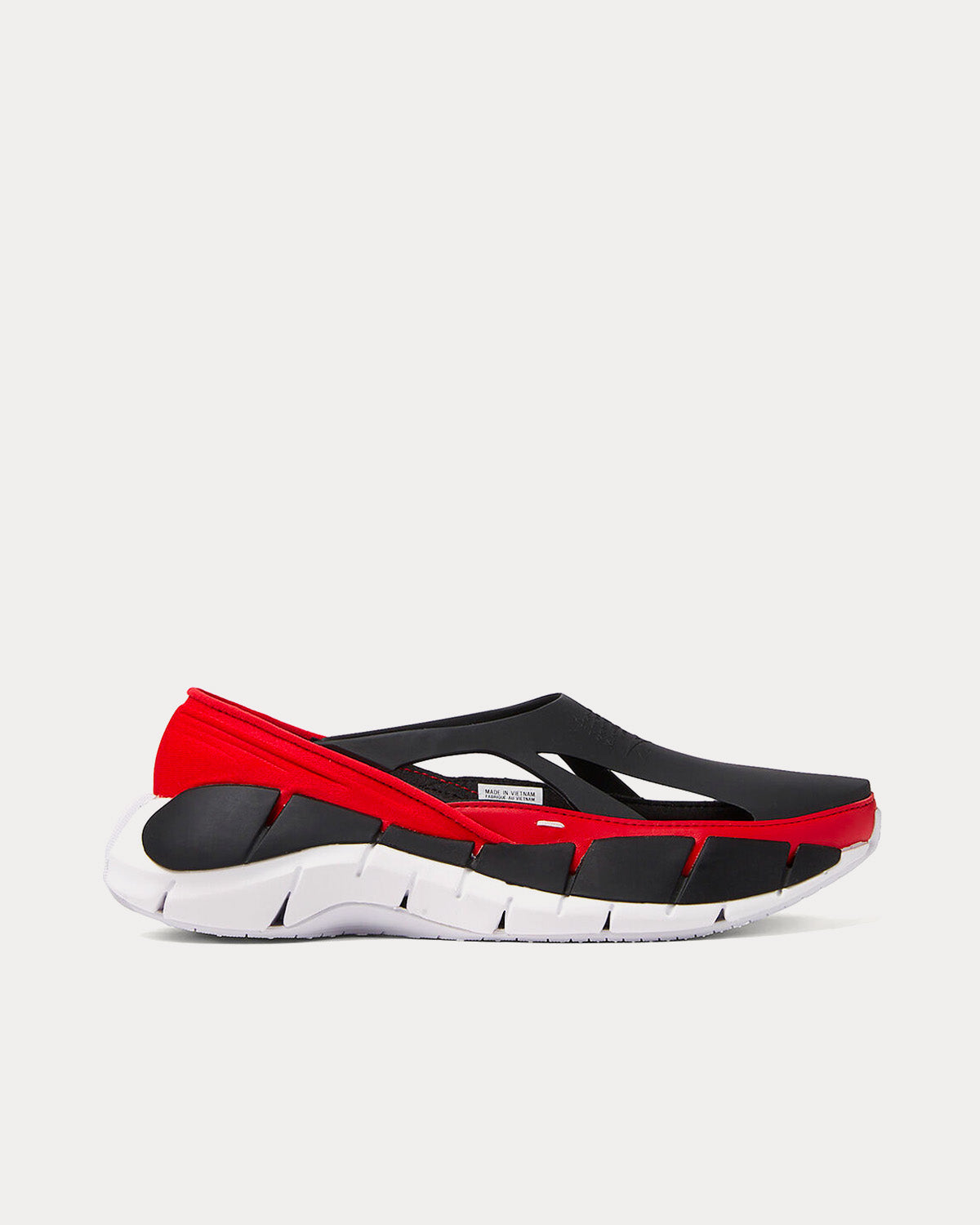 Reebok X Maison Margiela Tier 1 Croafer Black / Red Slip On Sneakers - 1