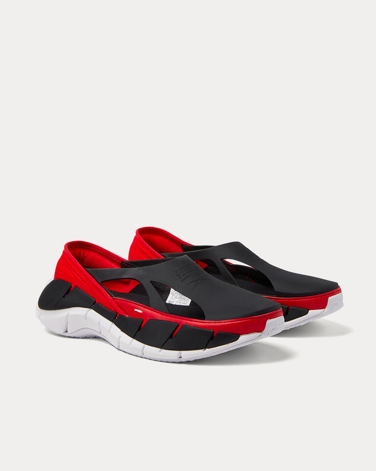 Reebok X Maison Margiela Tier 1 Croafer Black / Red Slip On Sneakers - 2