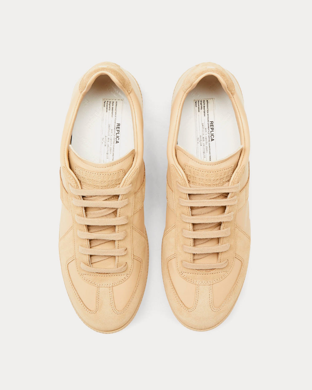 Maison Margiela Replica Beige Low Top Sneakers - 2