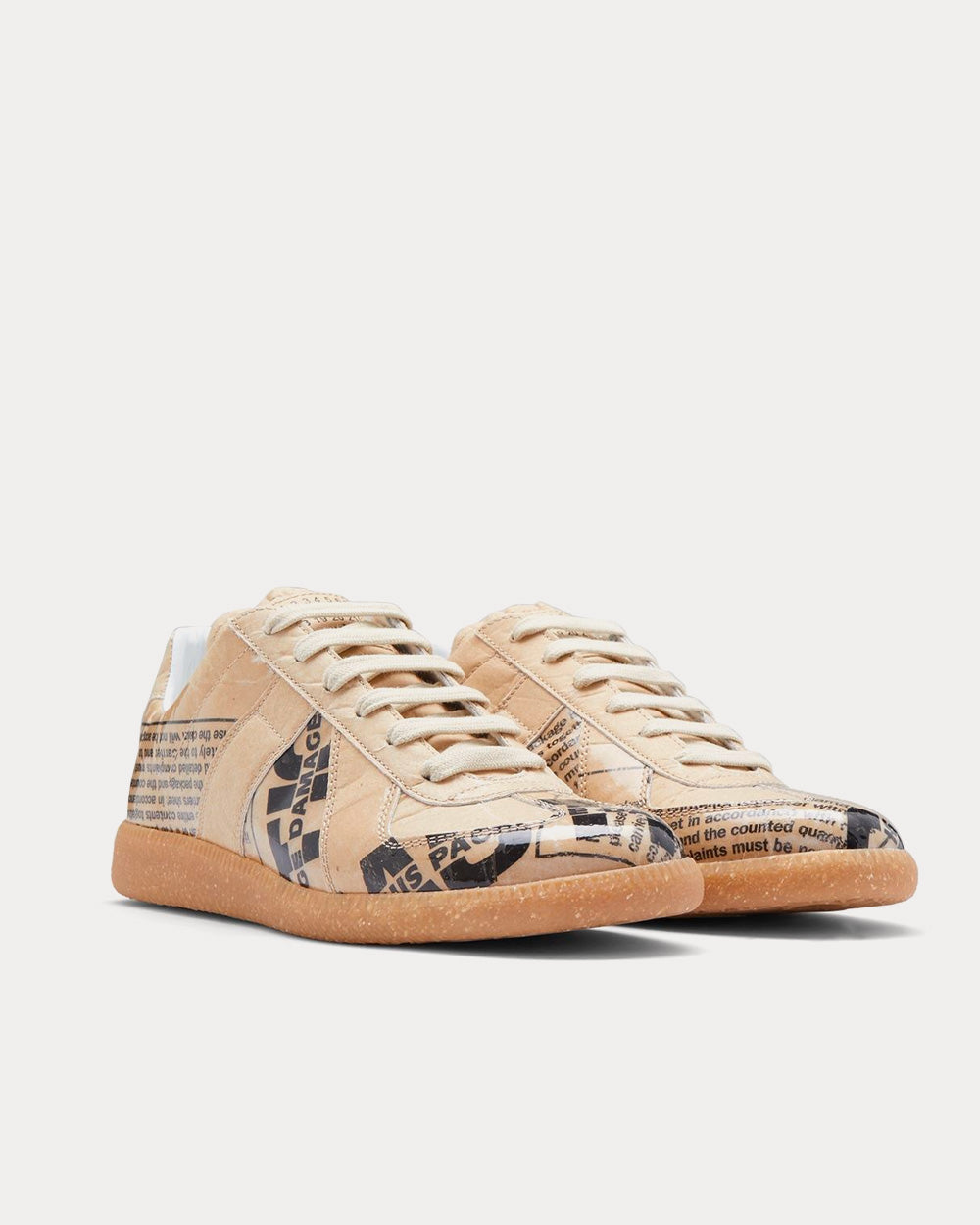 Maison Margiela Replica Paper Beige Low Top Sneakers - 3