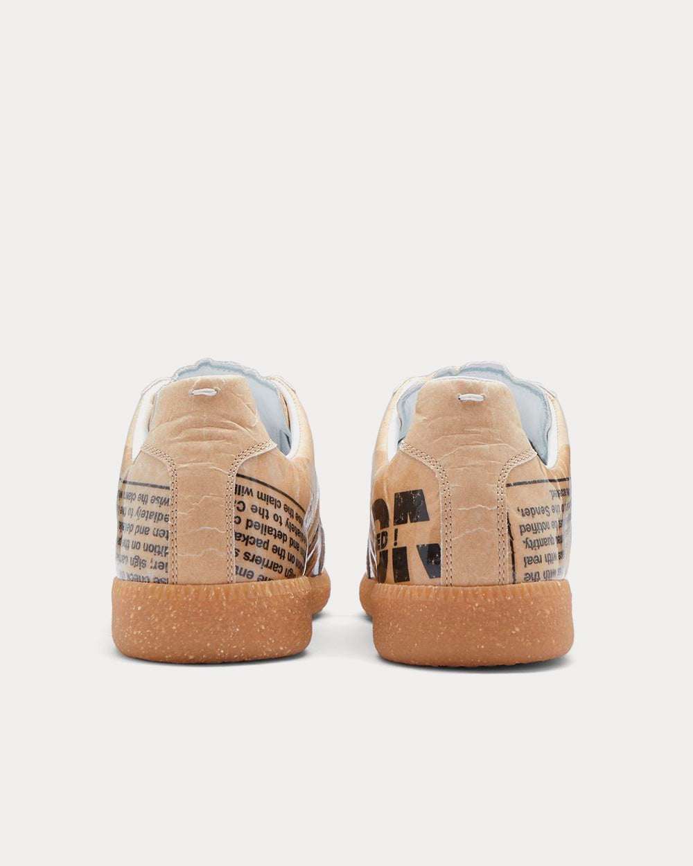 Maison Margiela Replica Paper Beige Low Top Sneakers - 4