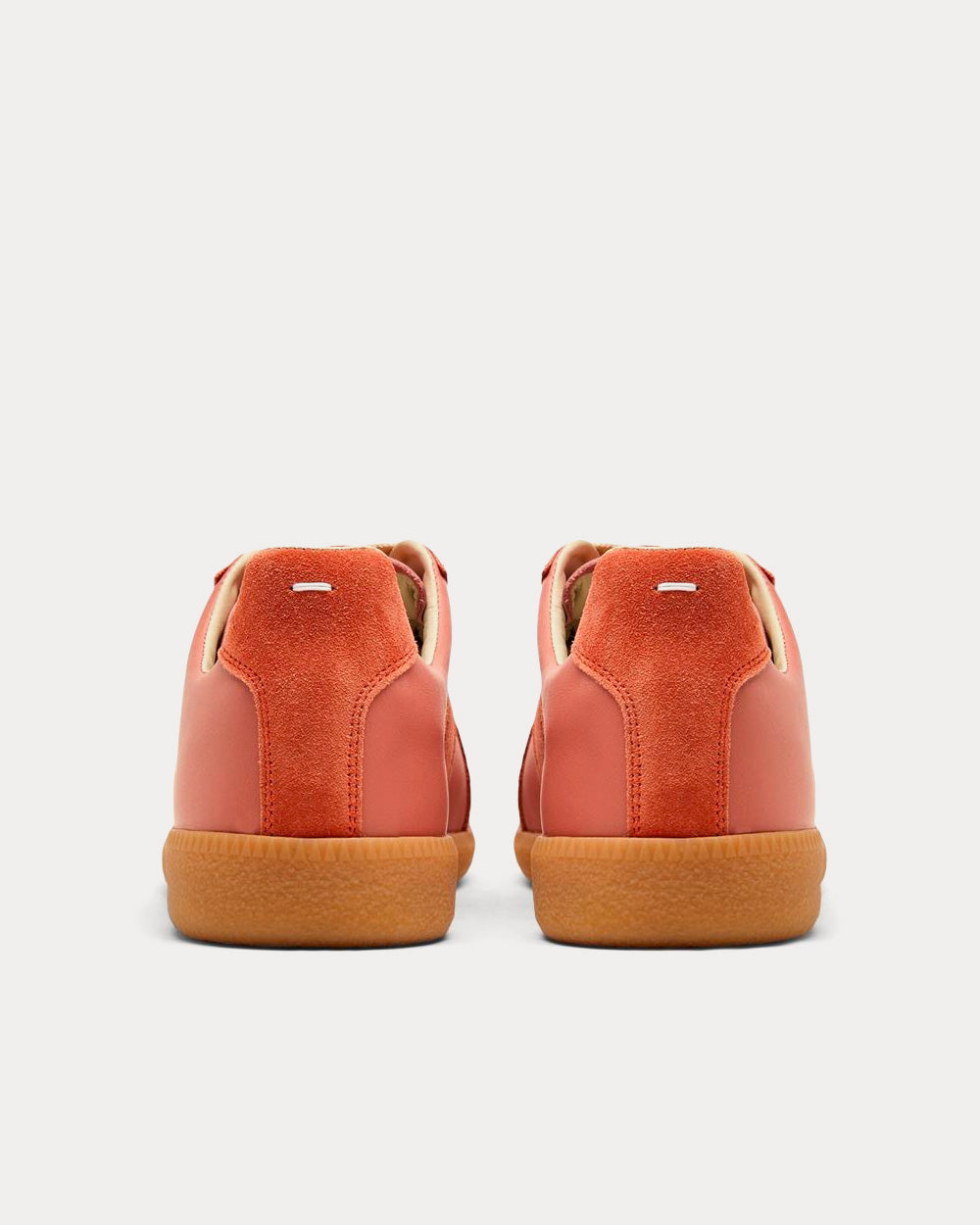 Maison Margiela Replica Salmon Pink Low Top Sneakers - 4