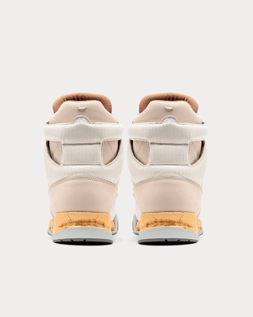 Maison Margiela DDSTCK Beige High Tops Sneakers - 3