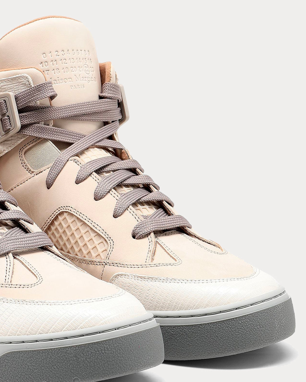 Maison Margiela DDSTCK Beige High Tops Sneakers - 5