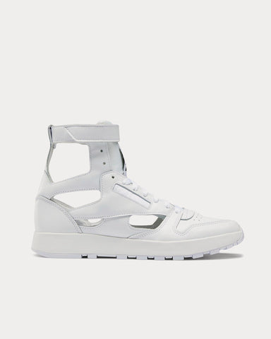 Reebok X Maison Margiela Tabi-Toe Lace-Up White High Top Sneakers