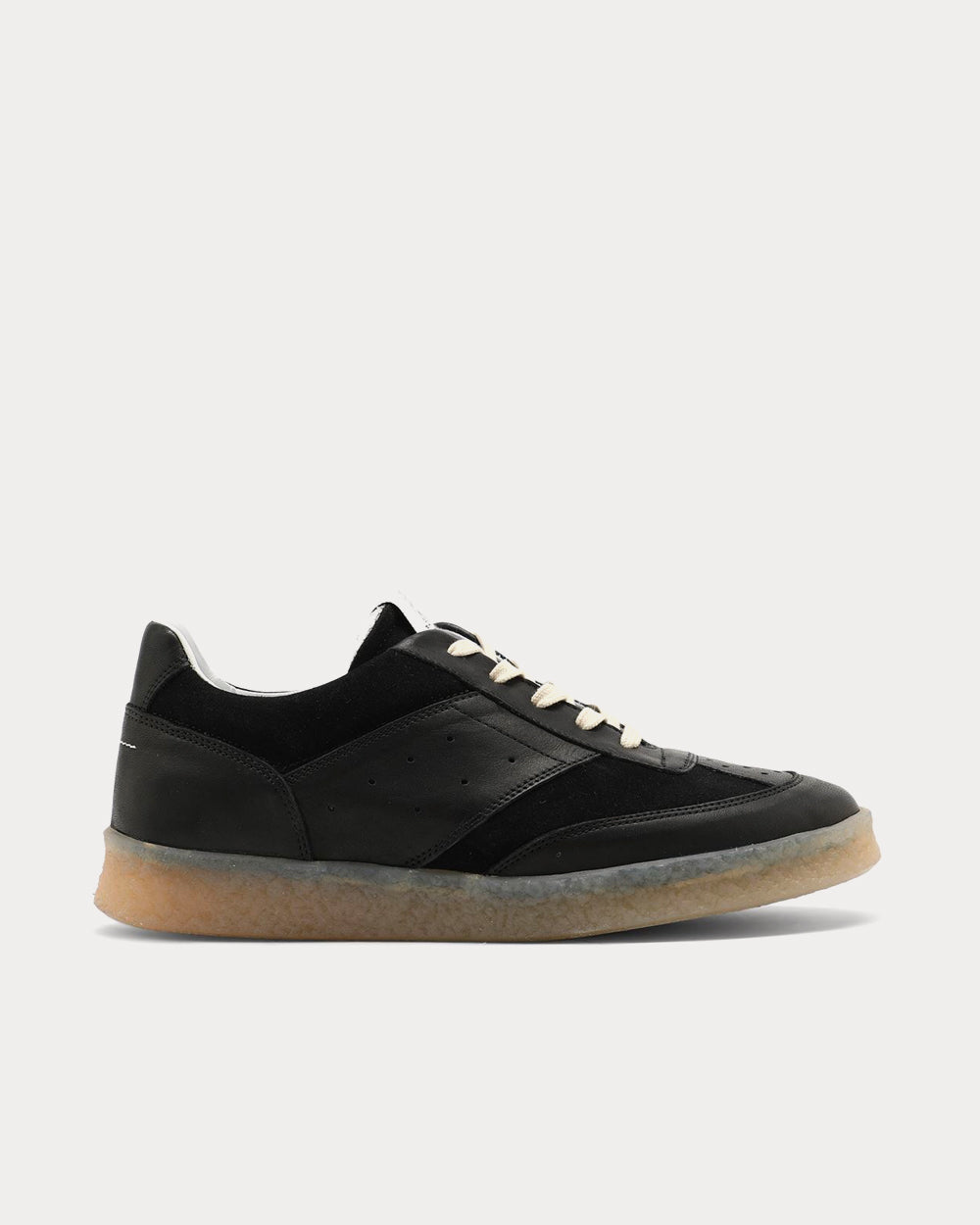 Maison Margiela MM6 6 Court Black Low Top Sneakers - 1