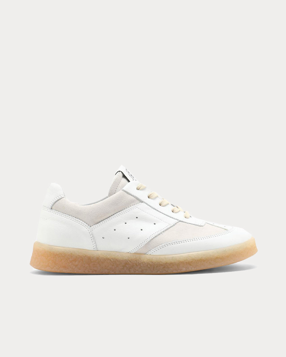 MM6 6 Court White Low Top Sneakers