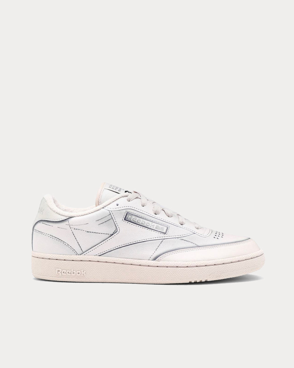 Reebok X Maison Margiela Club C Beige Low Top Sneakers - 1