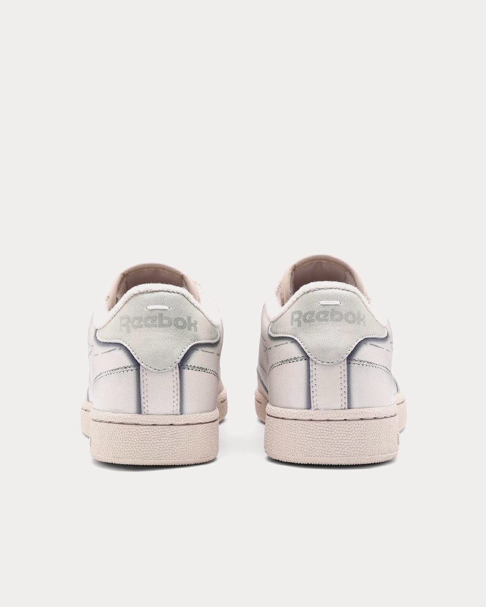 Reebok X Maison Margiela Club C Beige Low Top Sneakers - 3