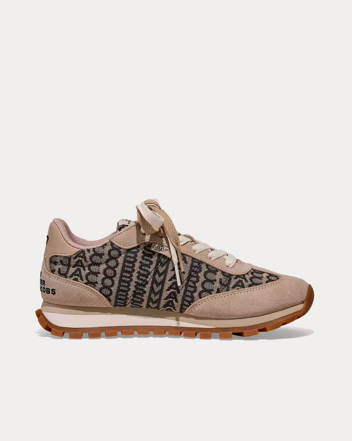 Marc Jacobs Monogram Jogger Beige / Multi Low Top Sneakers - 1