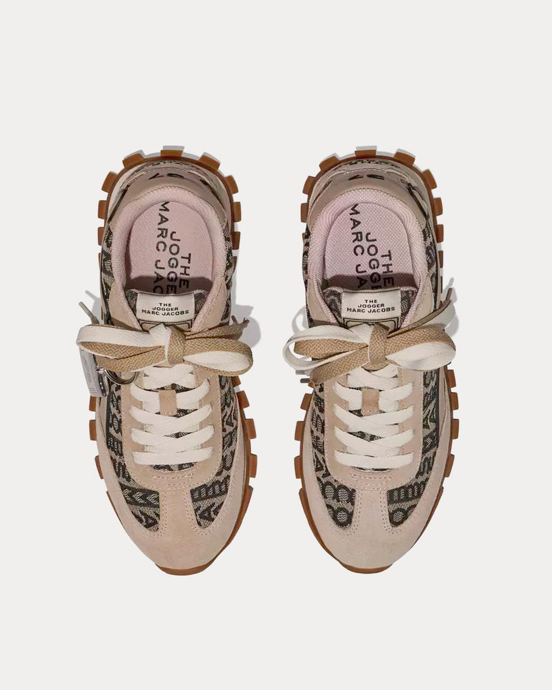 Marc Jacobs Monogram Jogger Beige / Multi Low Top Sneakers - 2