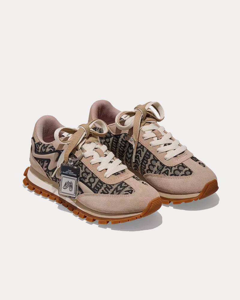 Marc Jacobs Monogram Jogger Beige / Multi Low Top Sneakers - 3