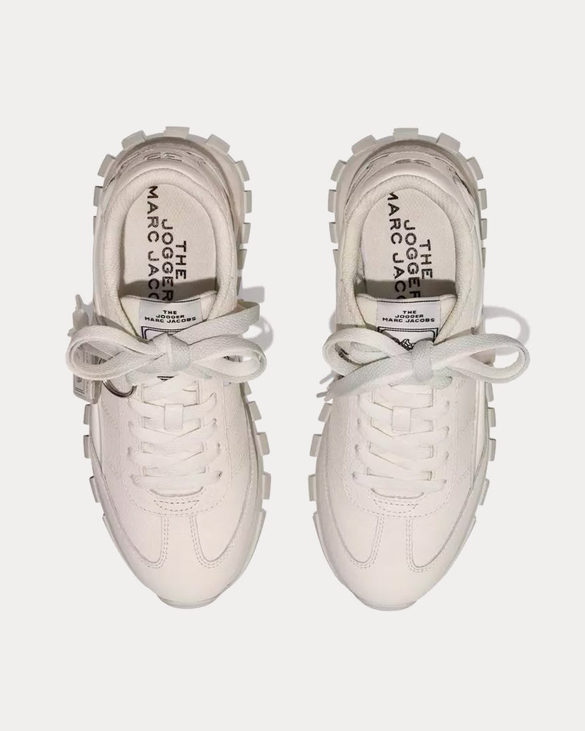 Marc Jacobs White 'The Leather Jogger' Sneakers