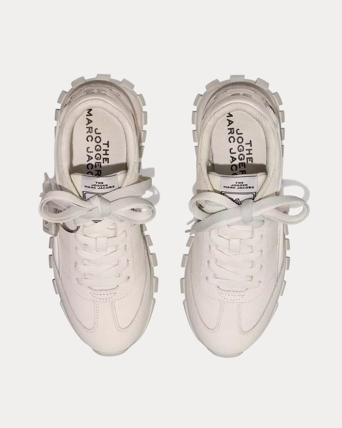 Marc Jacobs Leather Jogger White Low Top Sneakers - 3