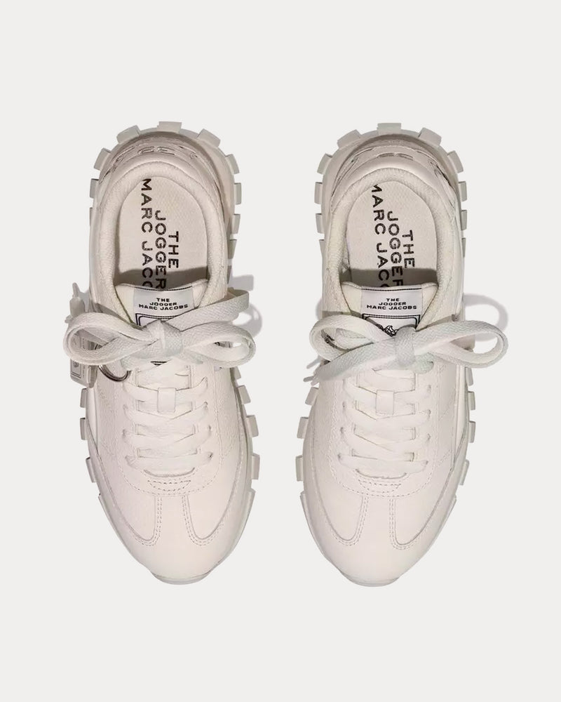 Marc Jacobs Leather Jogger White Low Top Sneakers - 3