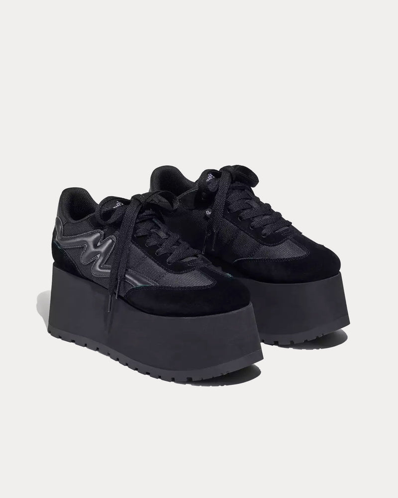 Marc Jacobs The Platform Jogger Black Low Top Sneakers - 3