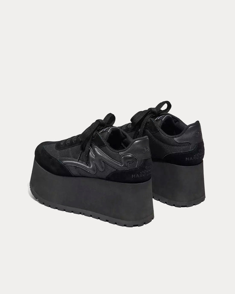 Marc Jacobs The Platform Jogger Black Low Top Sneakers - 4