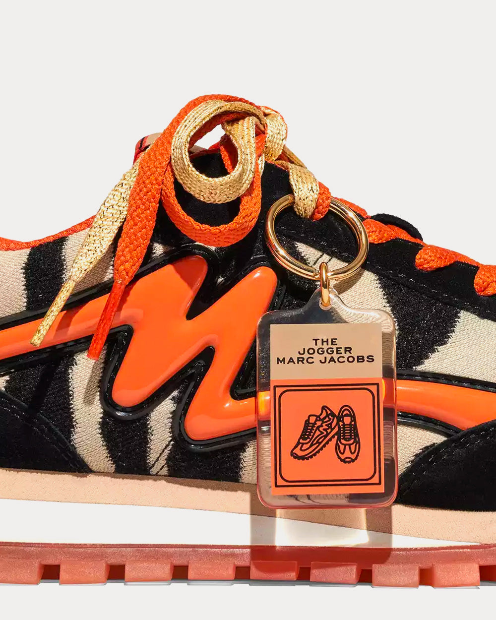 Marc Jacobs Year of the Tiger Jogger Black / Tiger Low Top Sneakers - 6