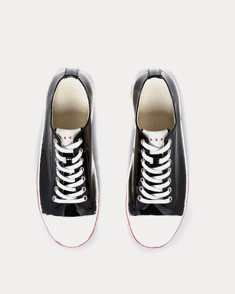 Marni Platform Patent Leather Black Low Top Sneakers - Sneak in Peace