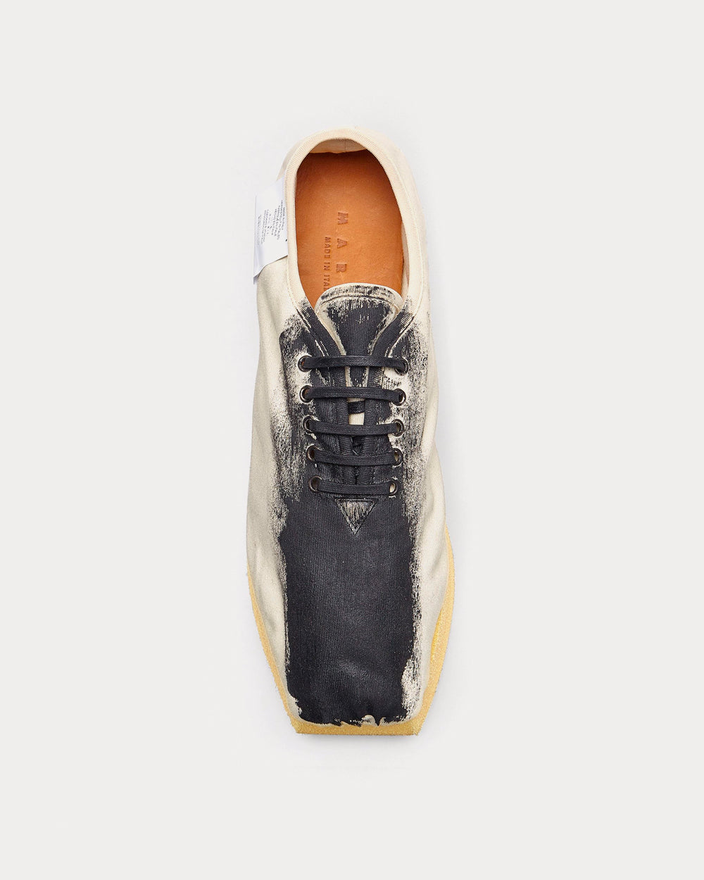 Marni Brushstrokes Print Light Canvas Low Top Sneakers - 4