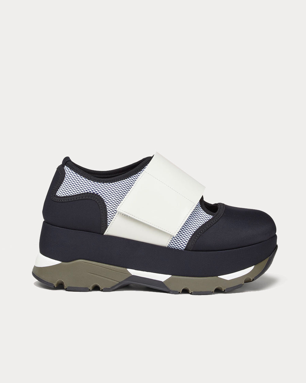 Marni Techno Fabric Navy High Top Sneakers - 1