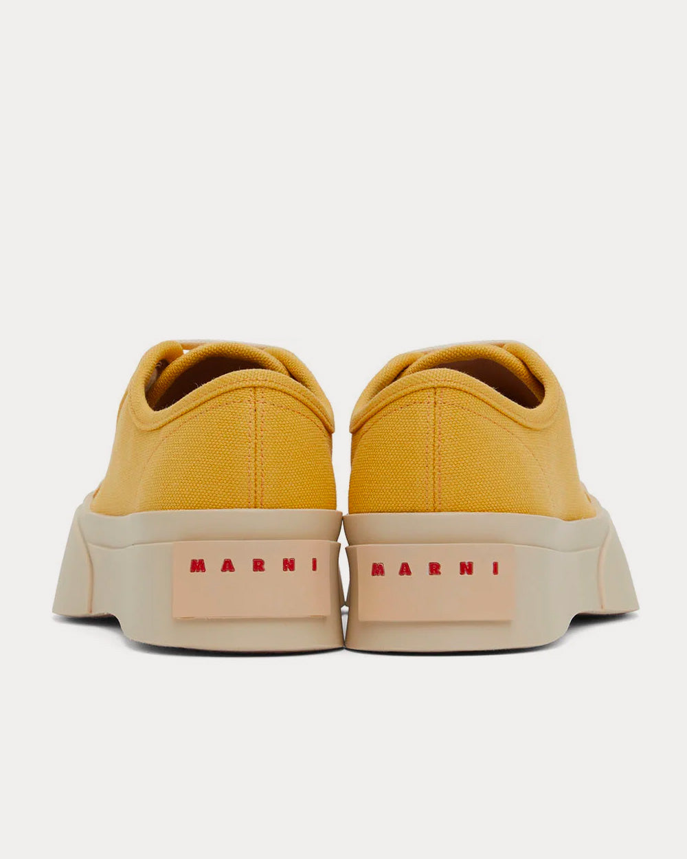 Marni Pablo Canvas Yellow Low Top Sneakers - 3