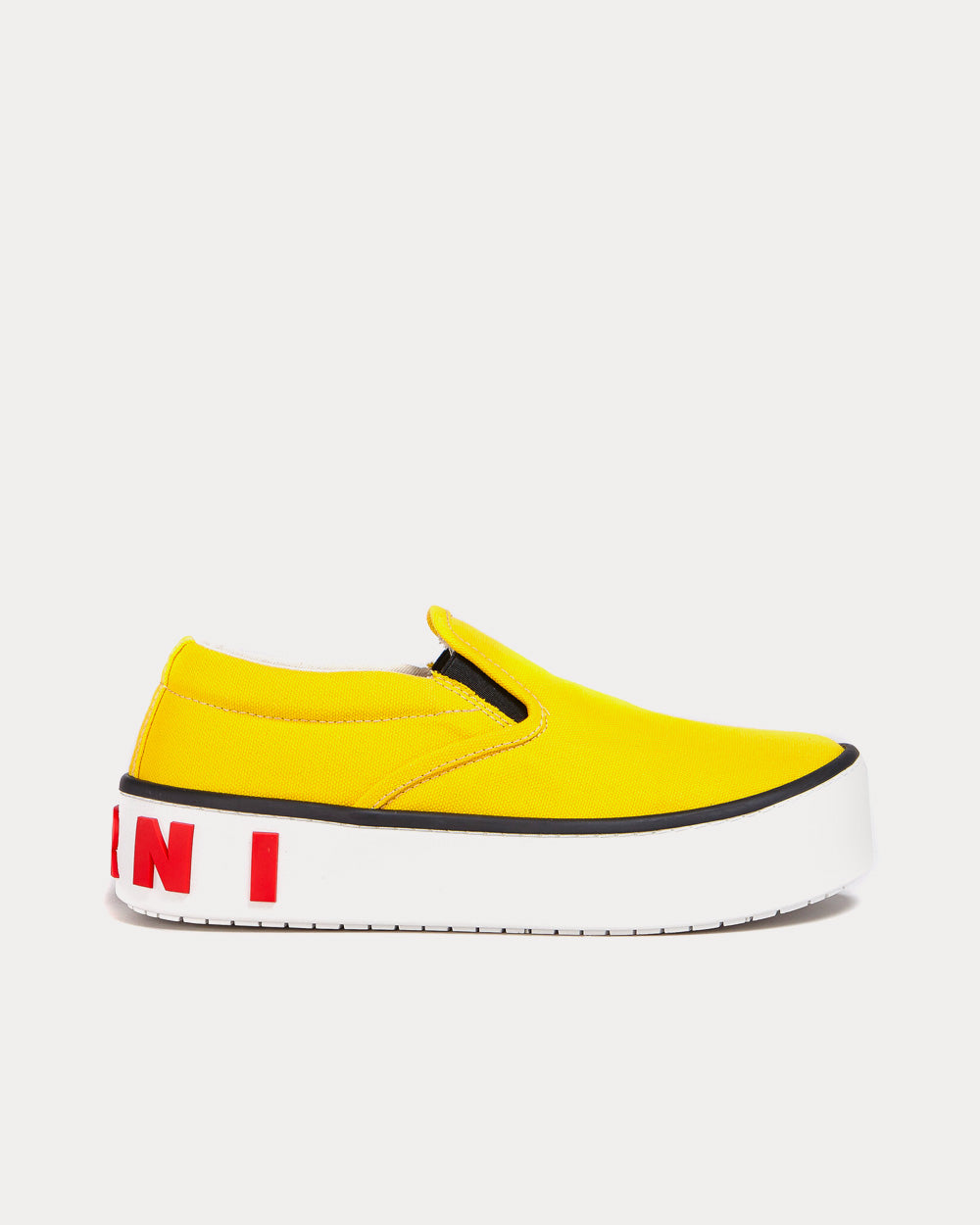 Marni Paw Canvas Yellow Slip On Sneakers - 1