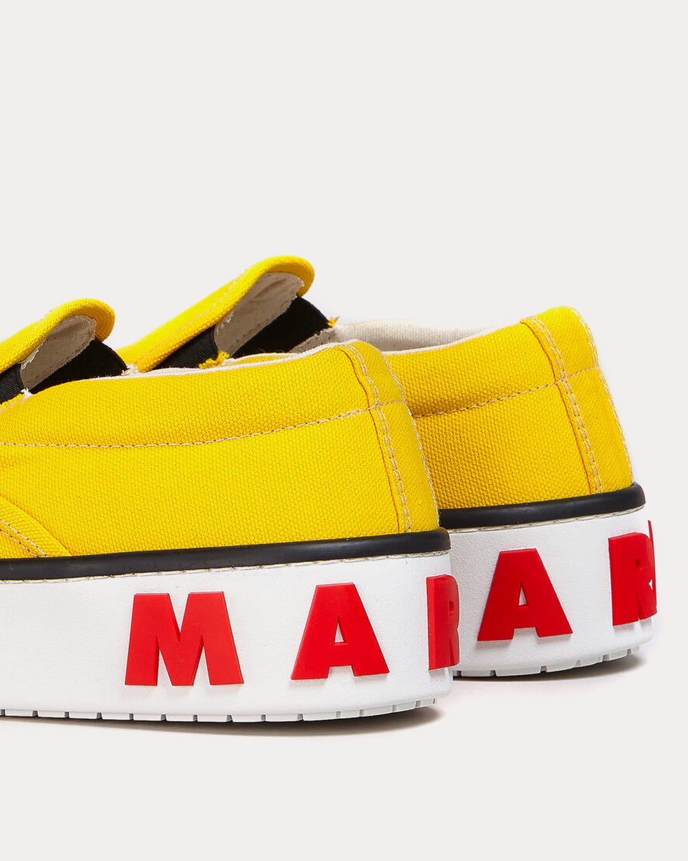 Marni Paw Canvas Yellow Slip On Sneakers - 3