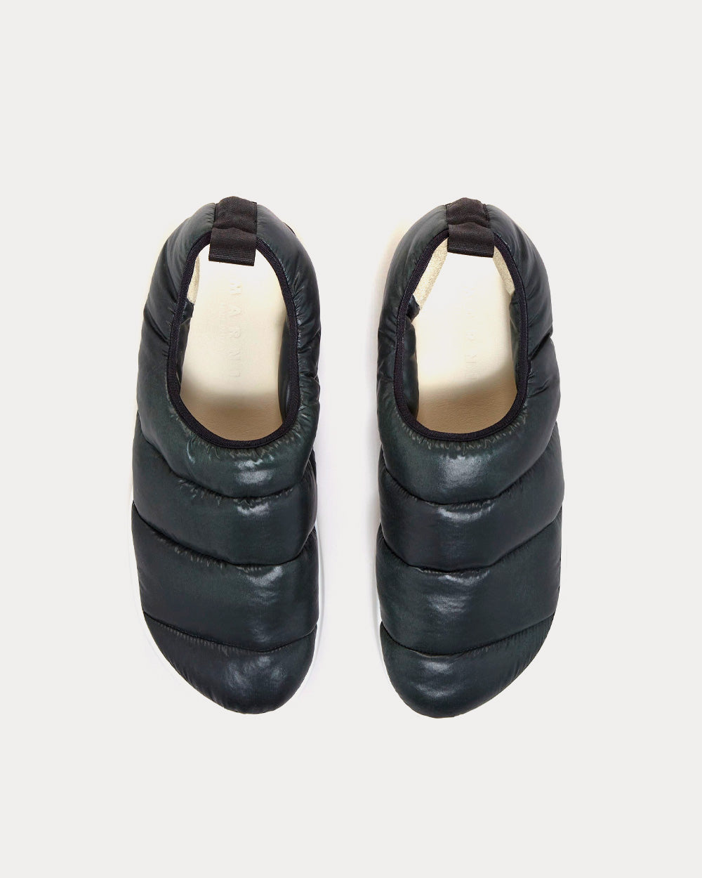 Marni PAW Quilted Nylon Forest Night Slip On Sneakers - 2