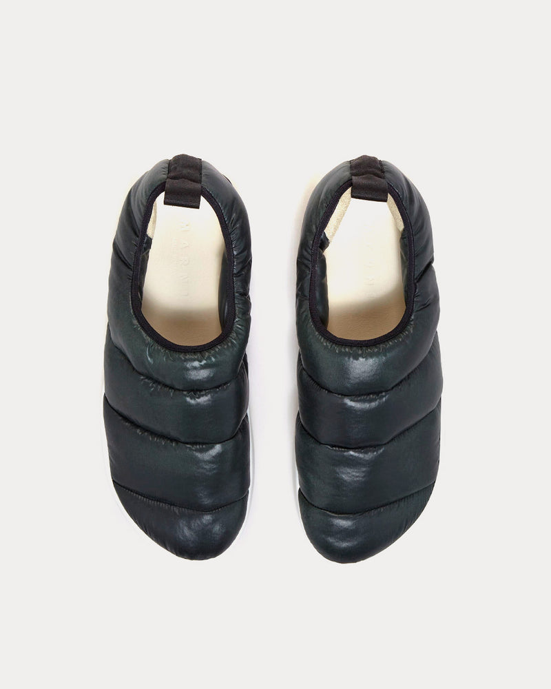 Marni PAW Quilted Nylon Forest Night Slip On Sneakers - 2