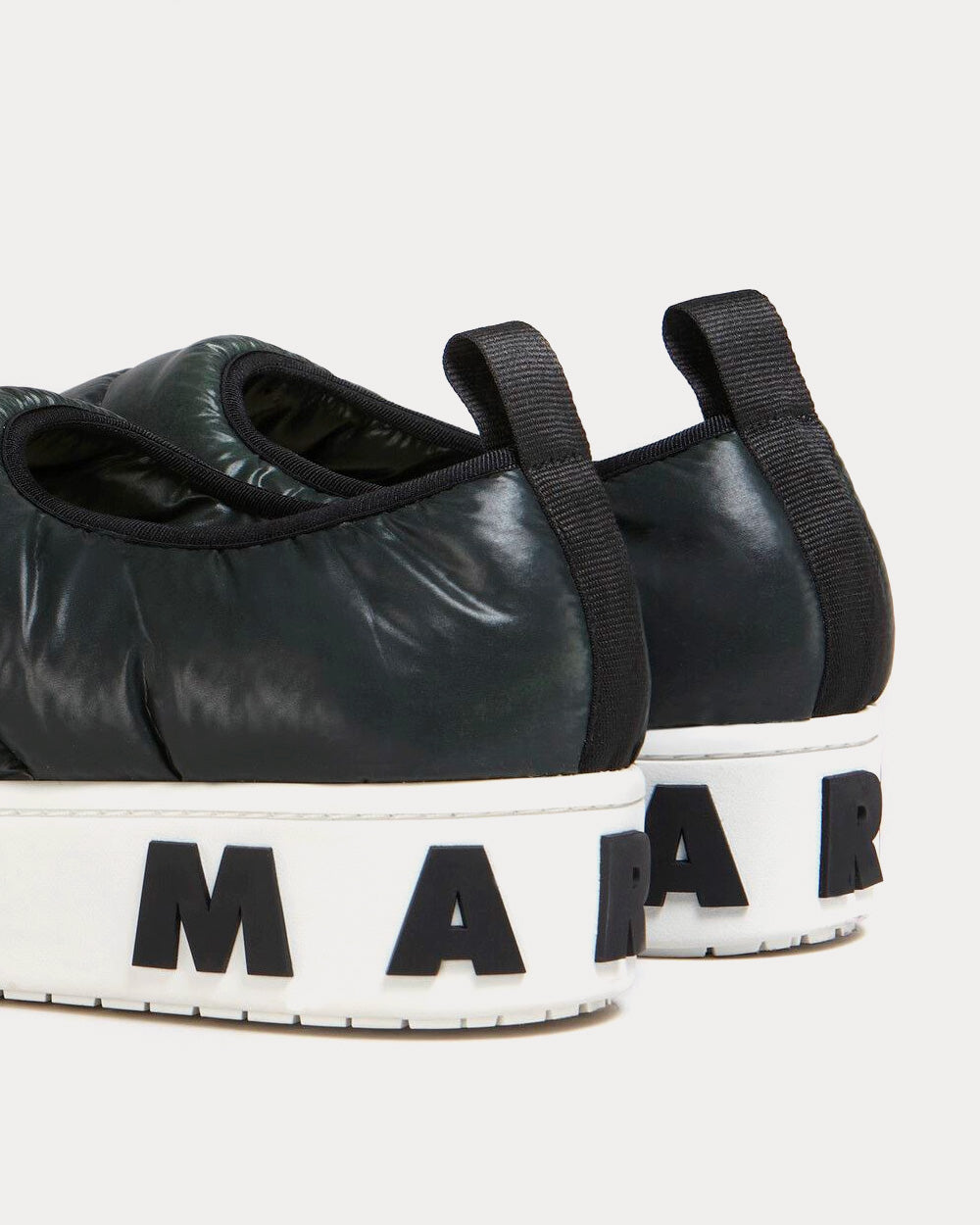 Marni PAW Quilted Nylon Forest Night Slip On Sneakers - 4