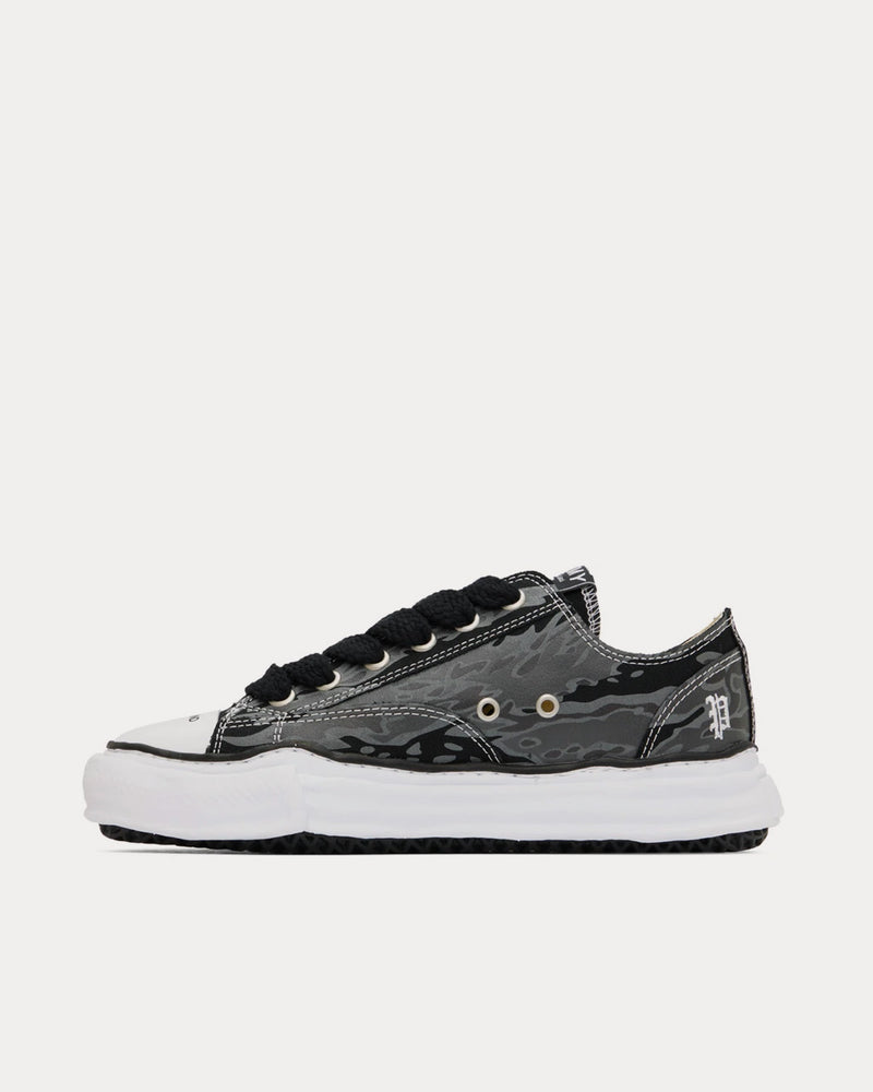 Mihara Yasuhiro x Mastermind x Phenomenon Camo Inner Black / Grey Low Top Sneakers - 2