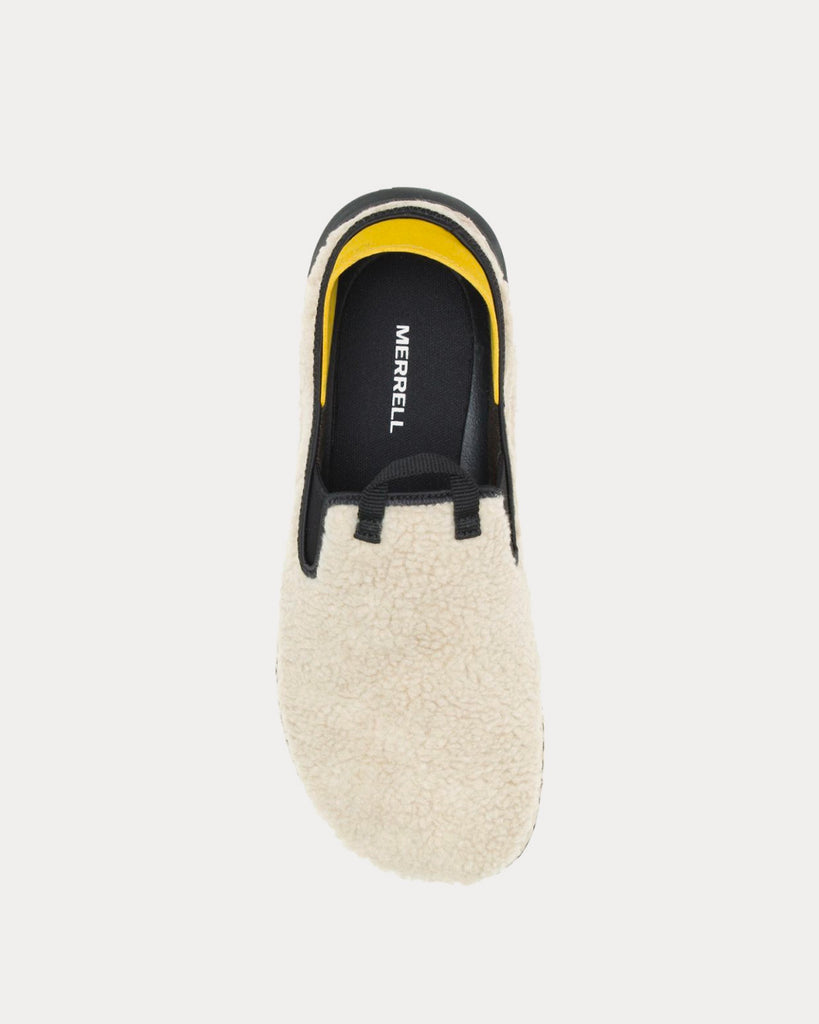 Merrell Hut Moc Fleece Oyster Slip Ons Sneak in Peace